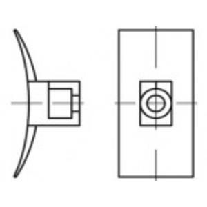Bevestigingssokkel toolcraft TO-5454864 100 stuks
