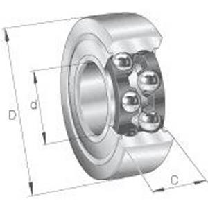 INA Looprol tweerijig afgedicht LR5001-2RS