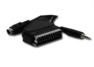 Gembird 5m - Scart/S-Video,3.5mm - m/m 5m scart (21-pin) S-Video (4-pin) + 3.5mm Schwarz (CCV-4444-5M) (CCV-4444-5M) - Cablexpert