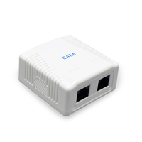 CableXpert CAT5E FTP LAN-opbouwdoos, 2-poorts