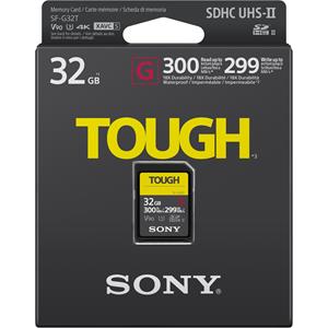 Sony 32GB 300MB/s SF-G Tough Series UHS-II SDHC Memory Card - SF-G32T