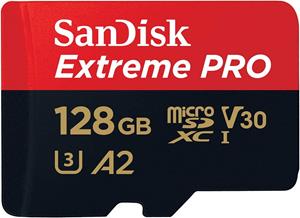 Sandisk Micro SDXC 128GB Extreme Pro U3 V30 A2 170MB/s
