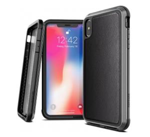 Xdoria X-Doria Defense Lux Leather cover iPhone XS Max zwart