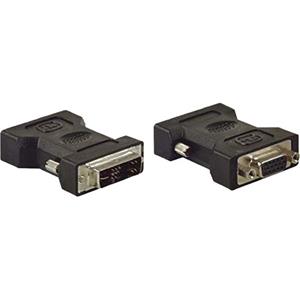 Analog DVI/VGA-Adapter<br>DVI-Stecker (12 + 5) > 15 polig VGA HD Buchs