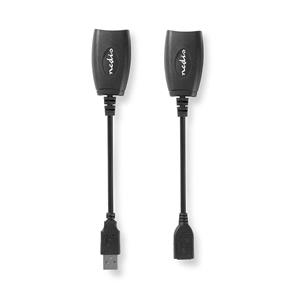 Nedis USB verlenger over netwerkkabel - USB2.0 - tot 0,5A - 50 meter