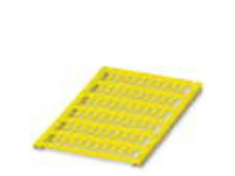Phoenix Contact - Kabelmarkering Markeringsvlak: 4 x 10 mm Geel  UCT-WMT (10X4) YE 0801431 Aantal markeringen: 60 1 stuks