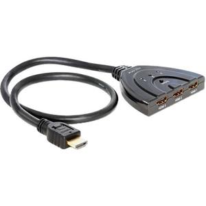 Delock HDMI 3 naar 1 switch, 60 cm