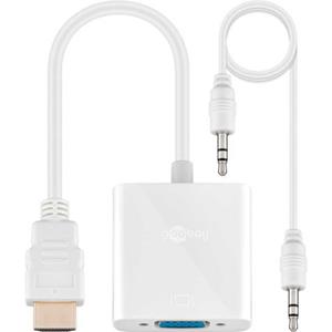 Goobay HDMI naar VGA + Audio Adapter 20cm Wit