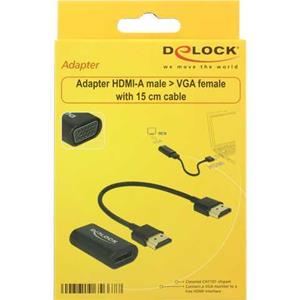 Delock HDMI A Female naar VGA Female adapter