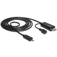 USB 2.0 micro B - Hdmi A - MHL kabel - Delock