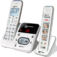 Geemarc AmpliDECT Pack Mobility 295 Seniorentelefon mit Foto-Zusatzhörer