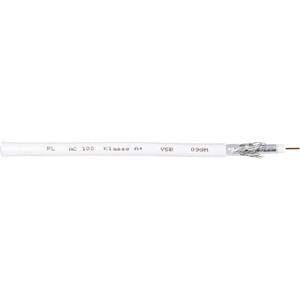 Interkabel AC 100 Coaxkabel Buitendiameter: 6.90 mm 75 Ώ 120 dB Wit 100 m