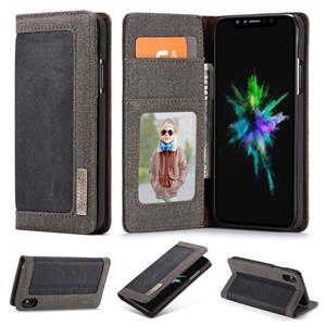 Caseme luxe wallet hoes - iPhone XS Max - zwart