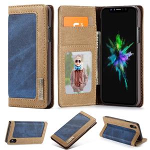 Caseme luxe wallet hoes - iPhone XS Max - blauw