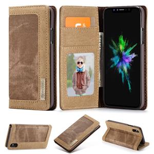 Caseme luxe wallet hoes - iPhone XS Max - bruin