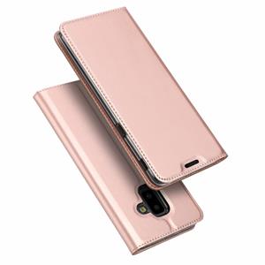 Dux Ducis pro serie - slim wallet hoes - Samsung Galaxy J6 Plus 2018 - roze / goud