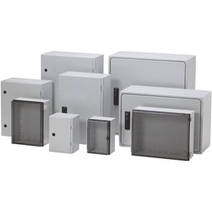 fibox CAB PC 203018 T3B Wandbehuizing, Installatiebehuizing 200 x 300 x 180 Polycarbonaat Grijs-wit (RAL 7035) 1 stuk(s)