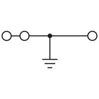 phoenixcontact PTS 4-TWIN-PE Schutzleiterklemme 0.20mm² 4mm² Grün, Gelb 50St.