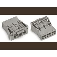 WAGO 770-733 Netz-Steckverbinder WINSTA MIDI Stecker, gerade Gesamtpolzahl: 3 25A Weiß 100St.