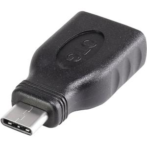 Renkforce USB Adapter [1x USB-C stekker - 1x USB 3.0 bus A] Met OTG-functie, Vergulde steekcontacten