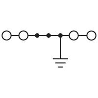 phoenixcontact QTC 2,5-QUATTRO-PE Schutzleiterklemme 0.50mm² 2.50mm² Grün, Gelb 50St.