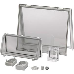 Fibox PC L 13 Behuizingsdeksel Deksel transparant, met scharnier (l x b) 257 mm x 108 mm Polycarbonaat Helder 1 stuks