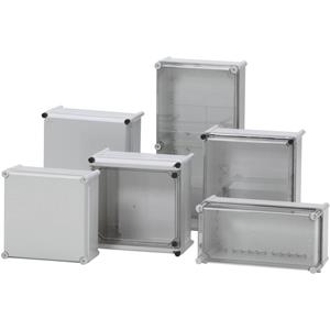 Fibox PC 2828 13 T-2FSH Installatiebehuizing 280 x 280 x 130 Polycarbonaat Lichtgrijs (RAL 7035) 1 stuks