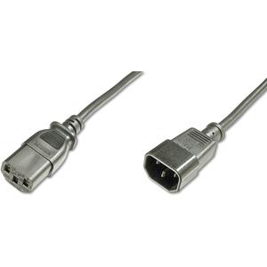 digitus Strom Kabel [1x Kaltgeräte-Stecker C14 - 1x Kaltgeräte-Buchse C13] 5.00m Schwarz