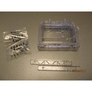 Fibox PC L 04 Behuizingsdeksel Deksel transparant, met scharnier (l x b) 96 mm x 77 mm Polycarbonaat Helder 1 stuks