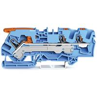 Wago Durchgangsklemme 7.50mm Push-In-Klemme Blau 25St.