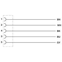 phoenixcontact Phoenix Contact 1404470 Sensor/actuator aansluitkabel Aantal polen: 5 1.50 m 1 stuk(s)