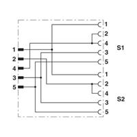 phoenixcontact Sensor-/Aktor-Verteiler und Adapter Polzahl: 4 5St.