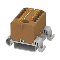 phoenixcontact PTFIX 6/12X2,5-NS35A BN Verteilerblock 0.14mm² 2.50mm² Braun 8St.