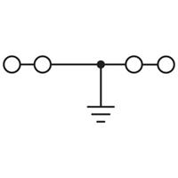phoenixcontact PTS 4-QUATTRO-PE Schutzleiterklemme 0.20mm² 4mm² Grün, Gelb 50St.