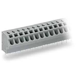 WAGO 254-458 Veerkrachtklemblok 1.50 mm² Aantal polen 8 Grijs 100 stuk(s)