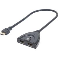 2 Port HDMI-Switch LED-Anzeige, 3D-Wiedergabe möglich, vergoldete Steckkontakte 10