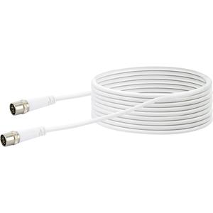 Schwaiger Antenne, Satelliet Aansluitkabel [1x F-quickstekker - 1x F-quickstekker] 10 m 10 dB Viervoudig afgeschermd Wit