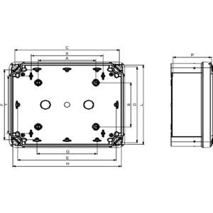 Schneider Electric - NSYTBS19168 Wandbehuizing 164 x 192 x 87 ABS Grijs (RAL 7035) 1 stuks