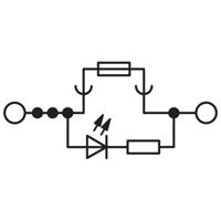 phoenixcontact PT 6-FSI/C-LED 24 Sicherungsdurchführungsklemme 0.50mm² 6mm² Schwarz 50St
