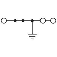 phoenixcontact PT 6-TWIN-PE Schutzleiterklemme Polzahl: 3 0.50mm² 6mm² Grün, Gelb 50St.