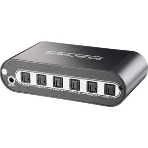 SpeaKa Professional Toslink-matrix-switch met afstandsbediening