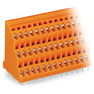 WAGO 737-408 Drie niveau klem 2.50 mm² Aantal polen 24 Oranje 24 stuk(s)