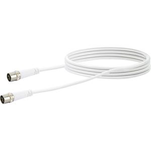 Schwaiger Antenne, Satelliet Aansluitkabel [1x F-quickstekker - 1x F-quickstekker] 3 m 10 dB Viervoudig afgeschermd Wit