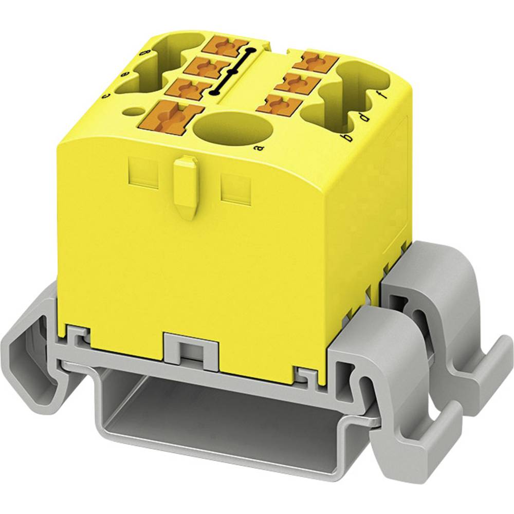 phoenixcontact PTFIX 6/6X2,5-NS35A YE Verteilerblock 0.14mm² 2.50mm² Gelb 10St.