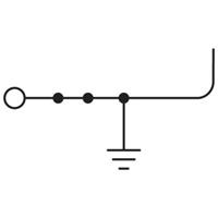 phoenixcontact PT 4/1P-PE Schutzleiterklemme 0.20mm² 4mm² Grün, Gelb 50St.