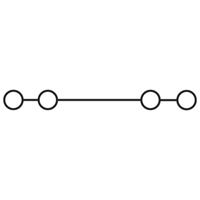 phoenixcontact MSDB 2,5-M YE Mini-Durchgangsklemme 0.08mm² 2.50mm² Gelb 50St.
