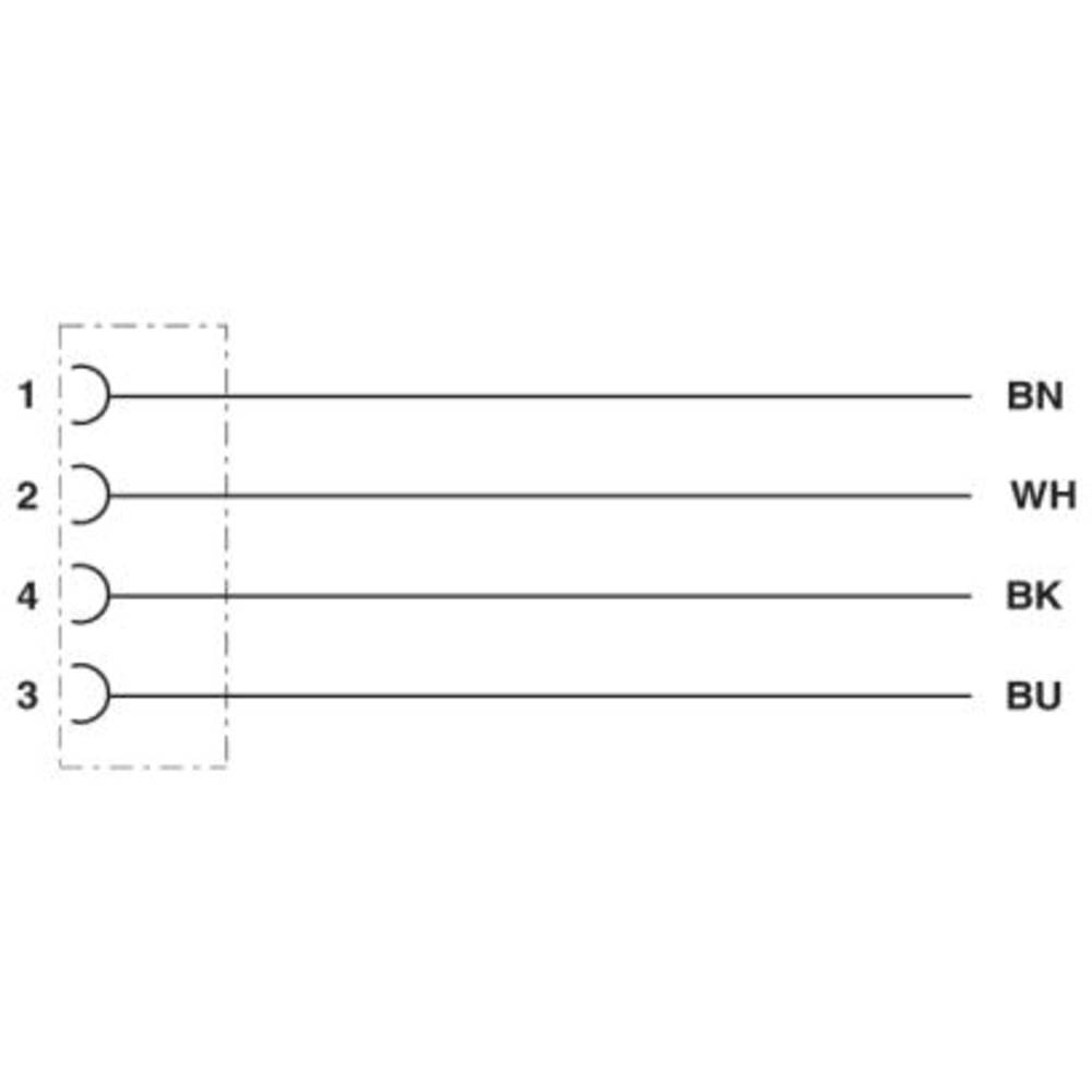 phoenixcontact Sensor-/Aktor-Anschlussleitung 5.00m Polzahl: 4 1St.