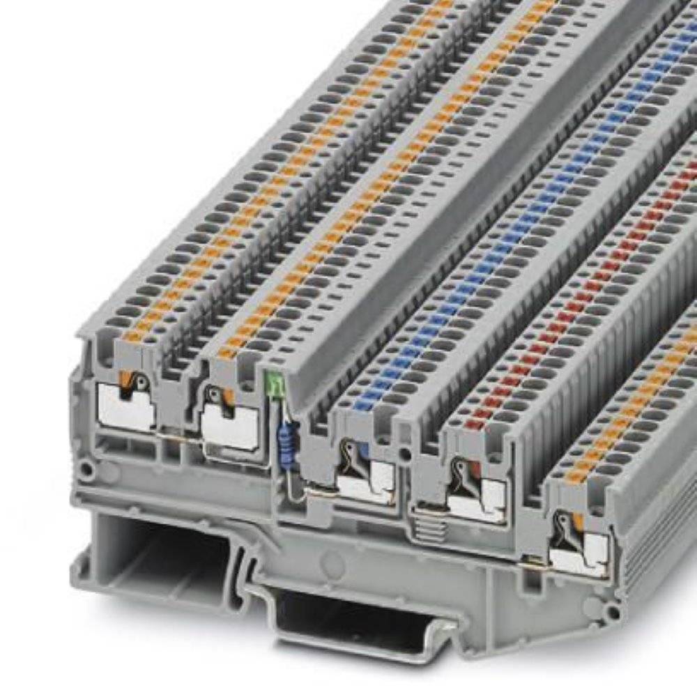 phoenixcontact PTIO 1,5/S/4-LED 24 GN Initiatoren-/Aktorenklemme 0.14mm² 1.50mm² Grau 50S