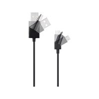 renkforce USB 2.0 Anschlusskabel [1x USB 2.0 Stecker A - 1x USB 2.0 Stecker Micro-B] 1.00m Schwarz