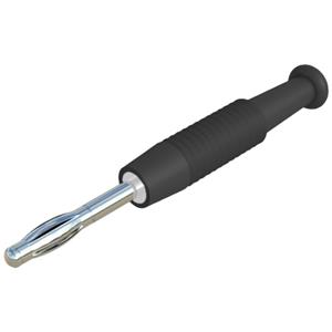 skshirschmann SKS Hirschmann MSTF 2sw Lamellenstecker Stecker, gerade Stift-Ø: 2mm Schwarz 1St. C695191